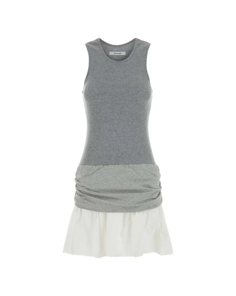 GIMAGUAS Chico Ruched Layered Mini Dress Grey