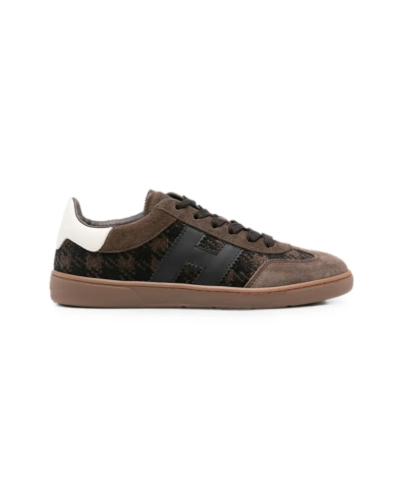 Hogan Houndstooth-pattern Sneakers Brown