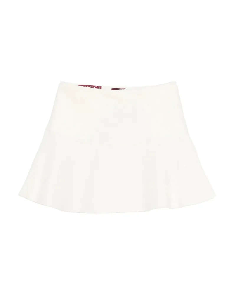 Gucci Bouclé Mini Skirt White