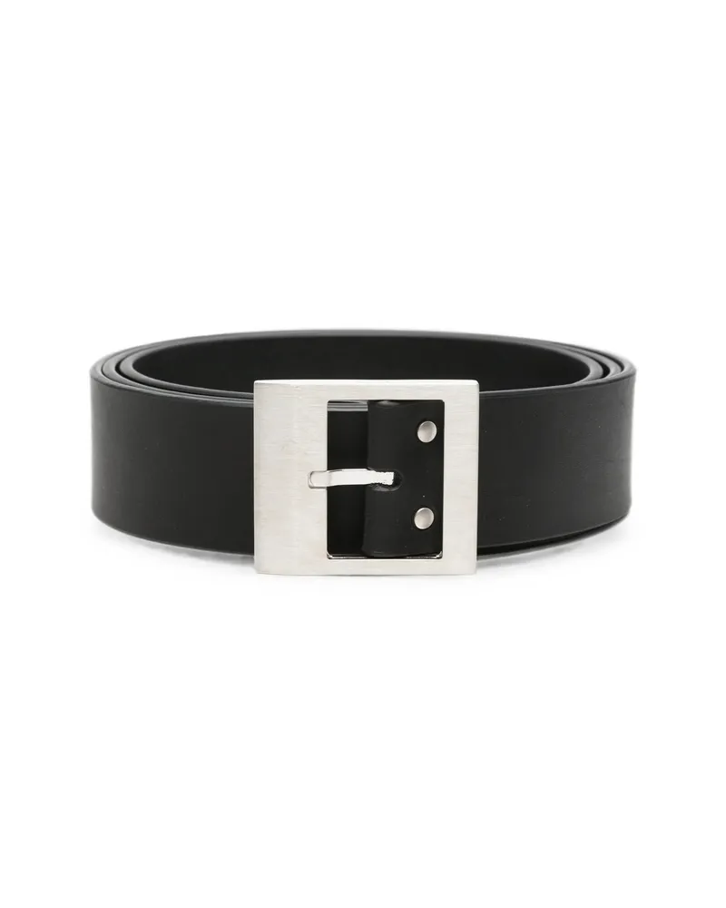 Rick Owens Square-buckle Leather Belt Black