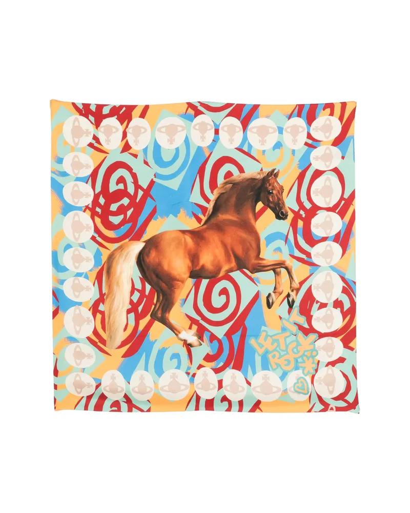 Vivienne Westwood Printed Scarf Blue