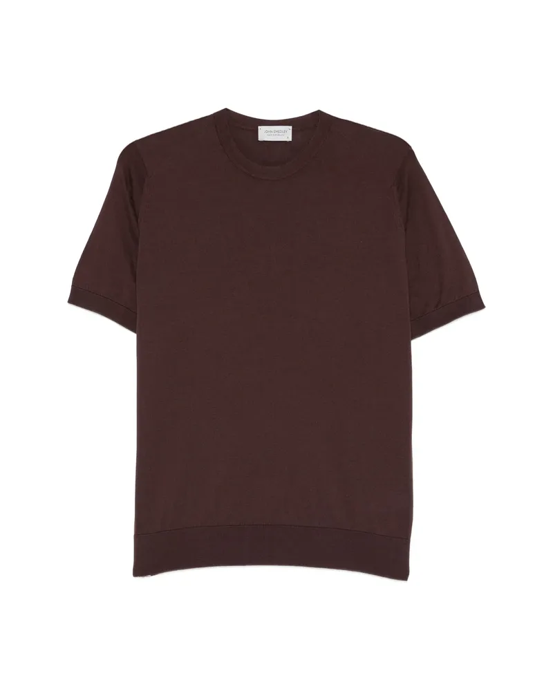 John Smedley Short-sleeve T-shirt Brown