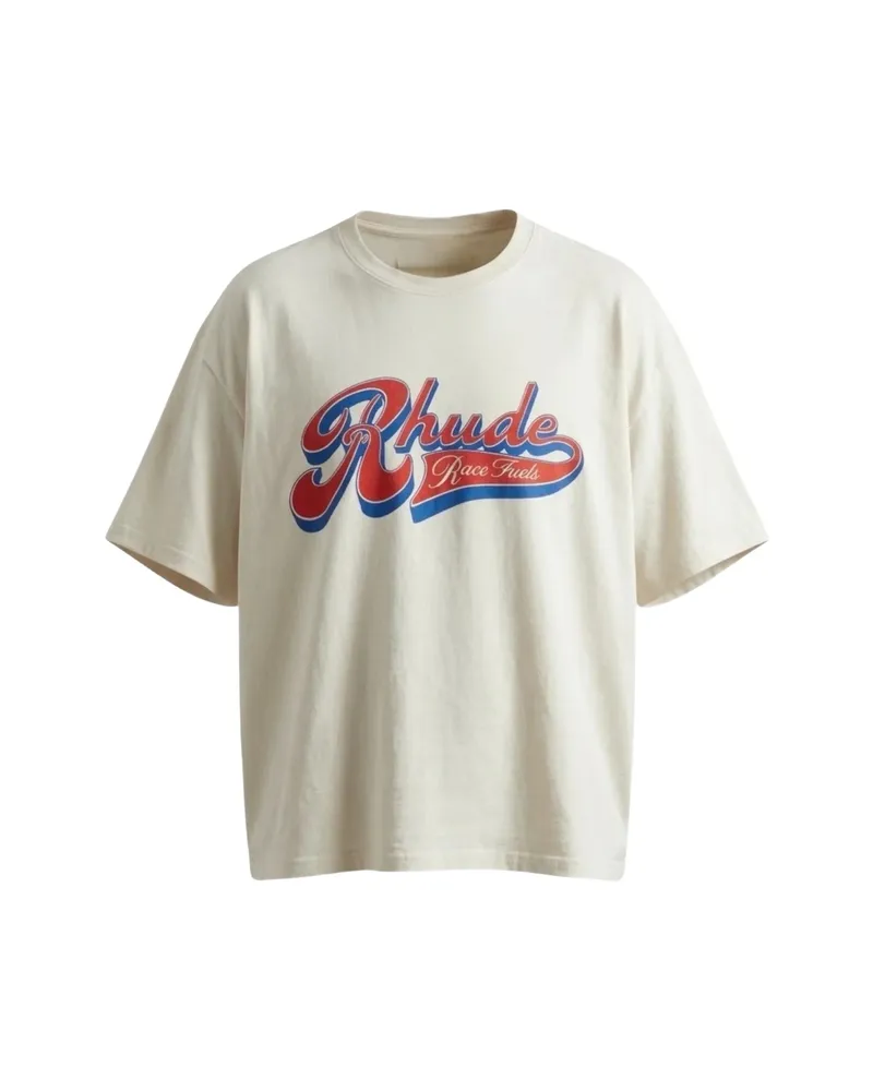 RHUDE Pit Stop T-shirt Neutrals