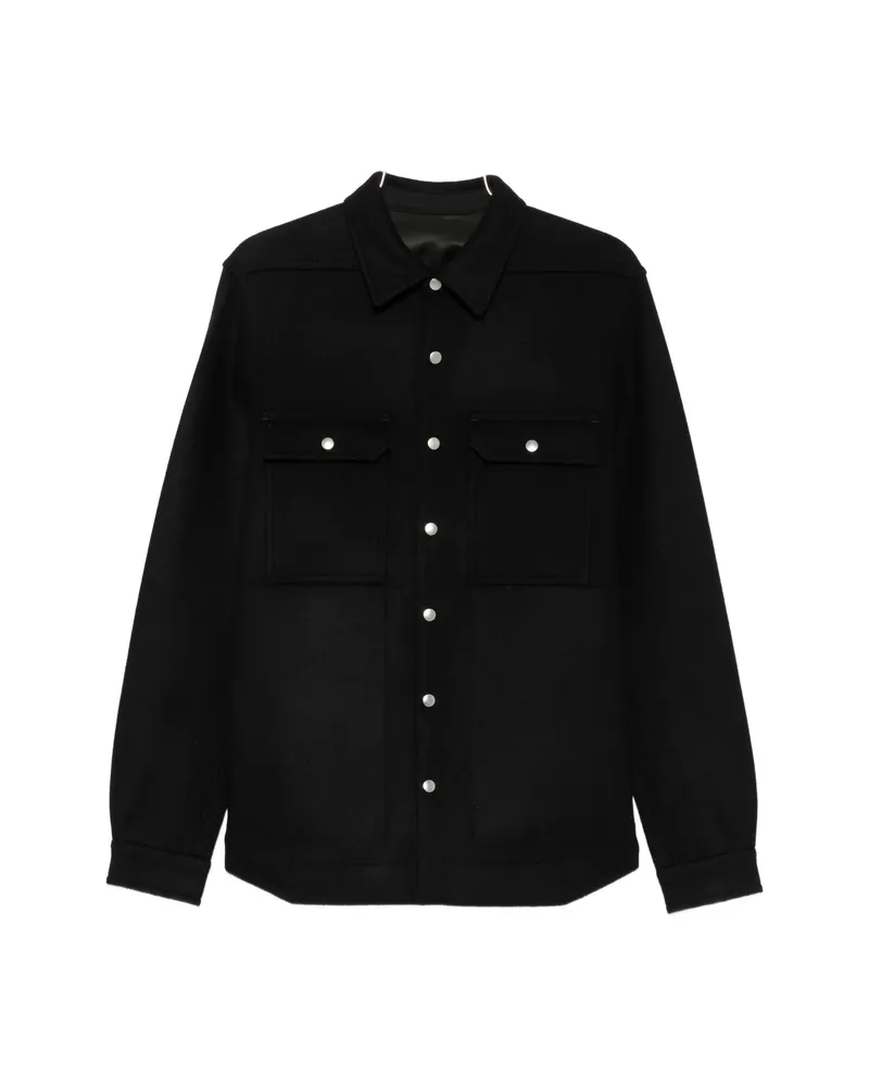 Rick Owens Button-fastening Shirt Jacket Black