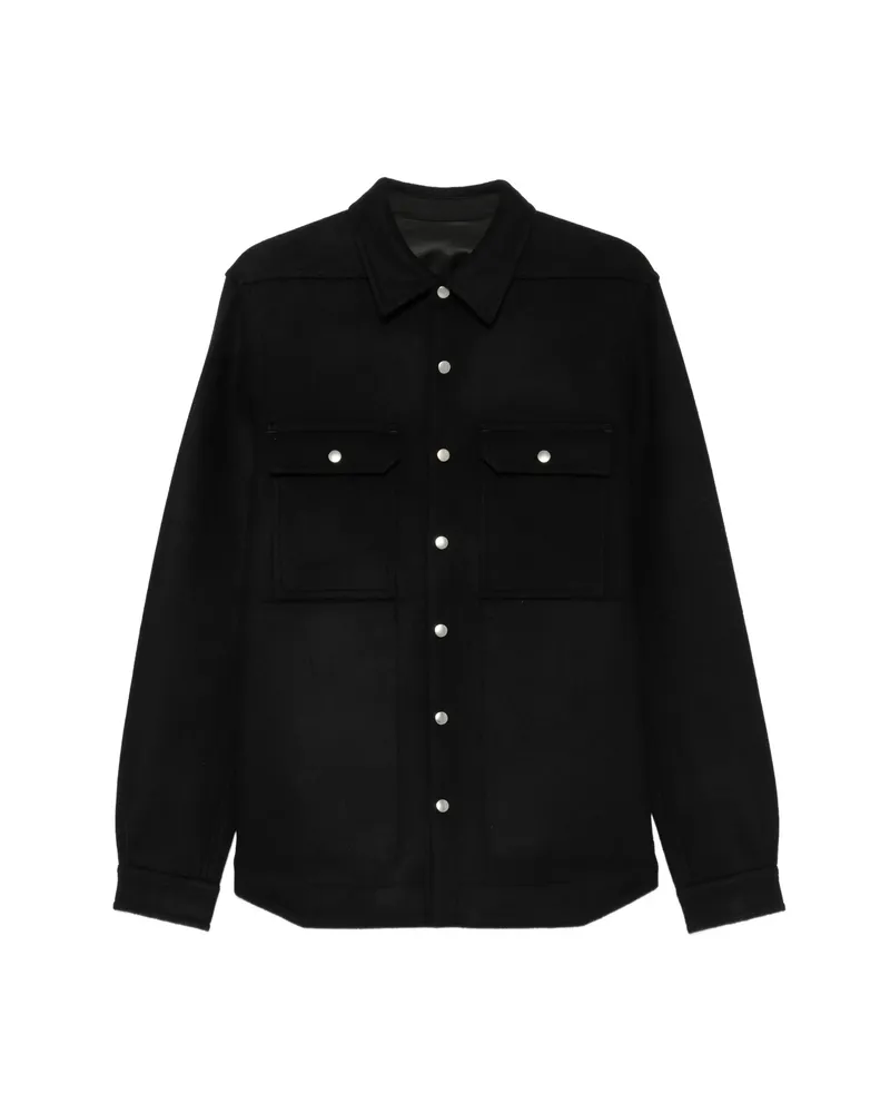 Rick Owens Button-fastening Shirt Jacket Black