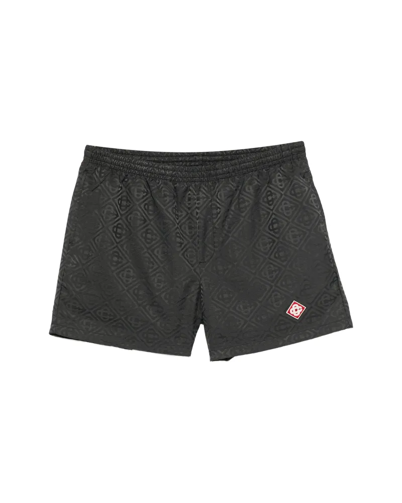 Casablanca Paris Logo-patch Swim Shorts Black
