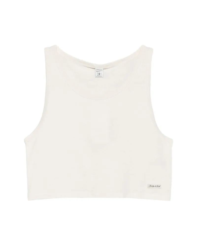 SPORTY & RICH Steeveless Tank Top Neutrals