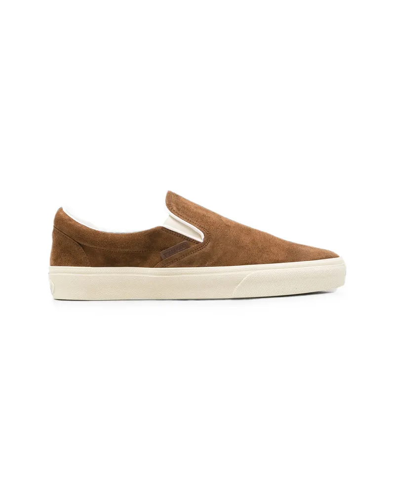 Tom Ford Round-toe Slip-on Loafers Brown