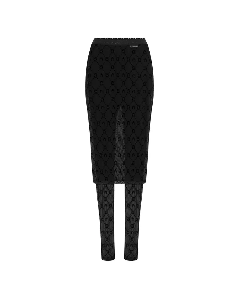 Marine Serre Moongram Trousers Black