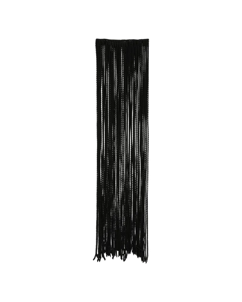 Alaïa Fringe Scarf Black