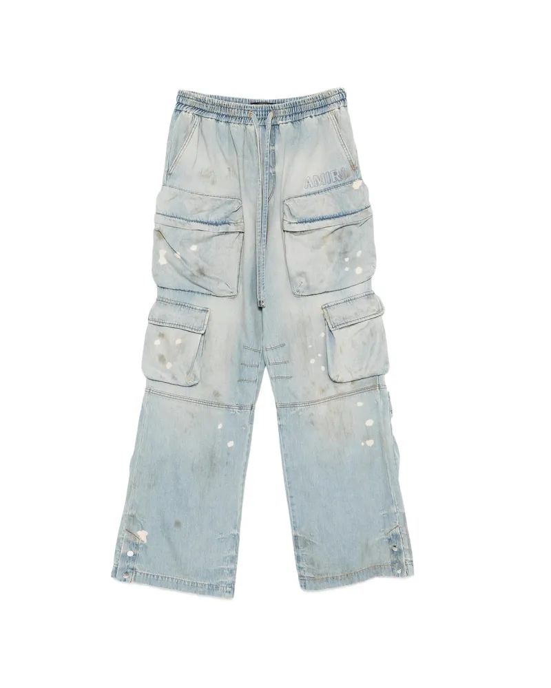 Amiri Drawstring-fastening Cargo Jeans Blue