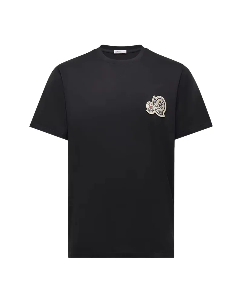 Moncler Double Logo-patch T-shirt Black