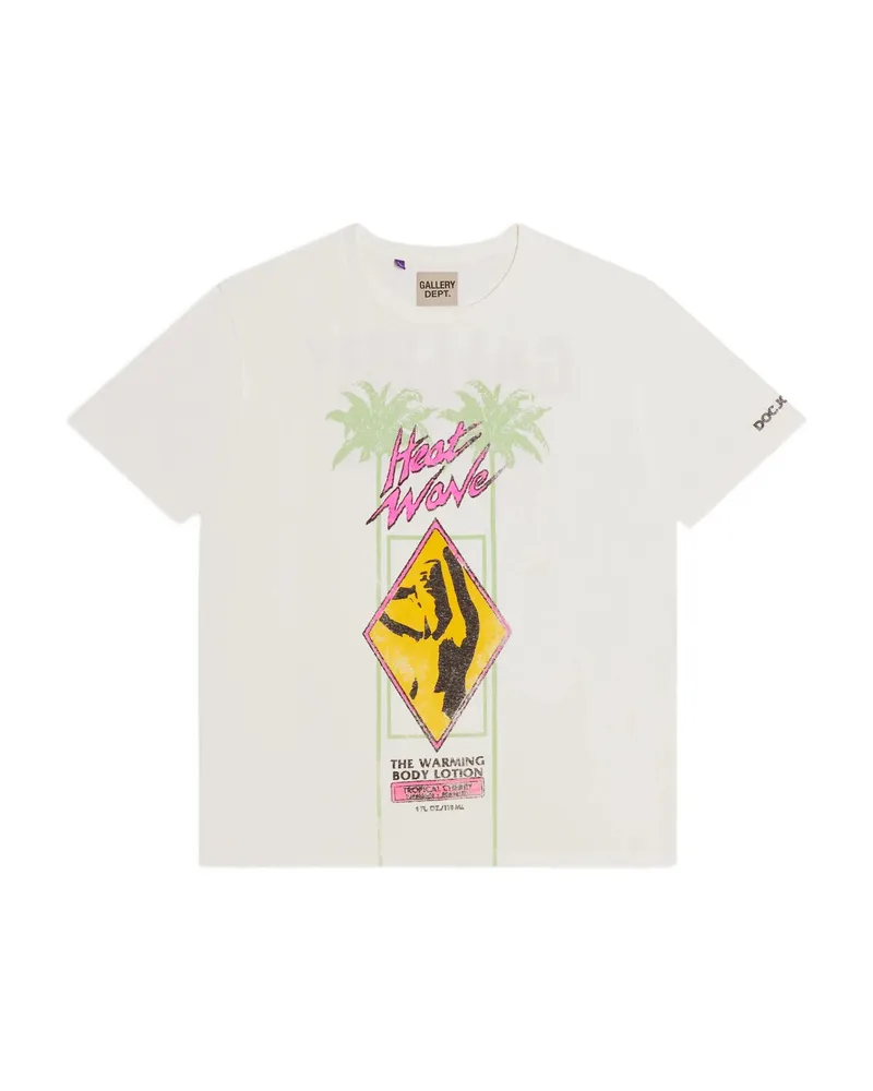 GALLERY DEPT. X Doc Johnson Heat Wave Glitter T-shirt White