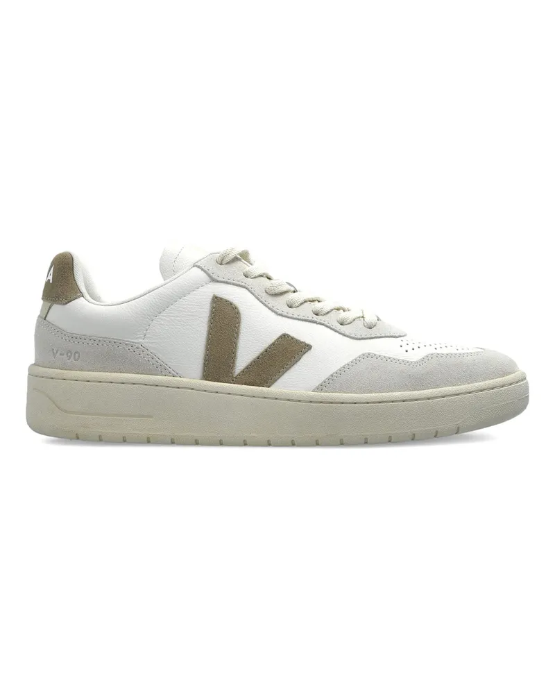 VEJA Leather Suede Trainers White