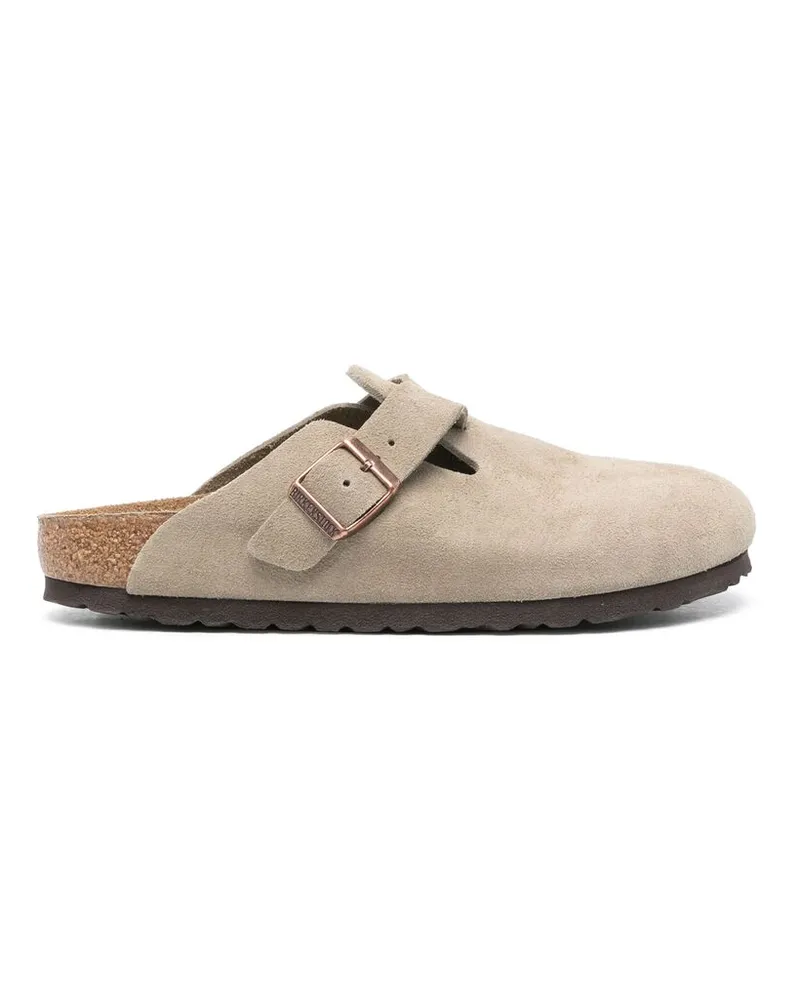 Birkenstock Boston Suede Sandals Neutrals