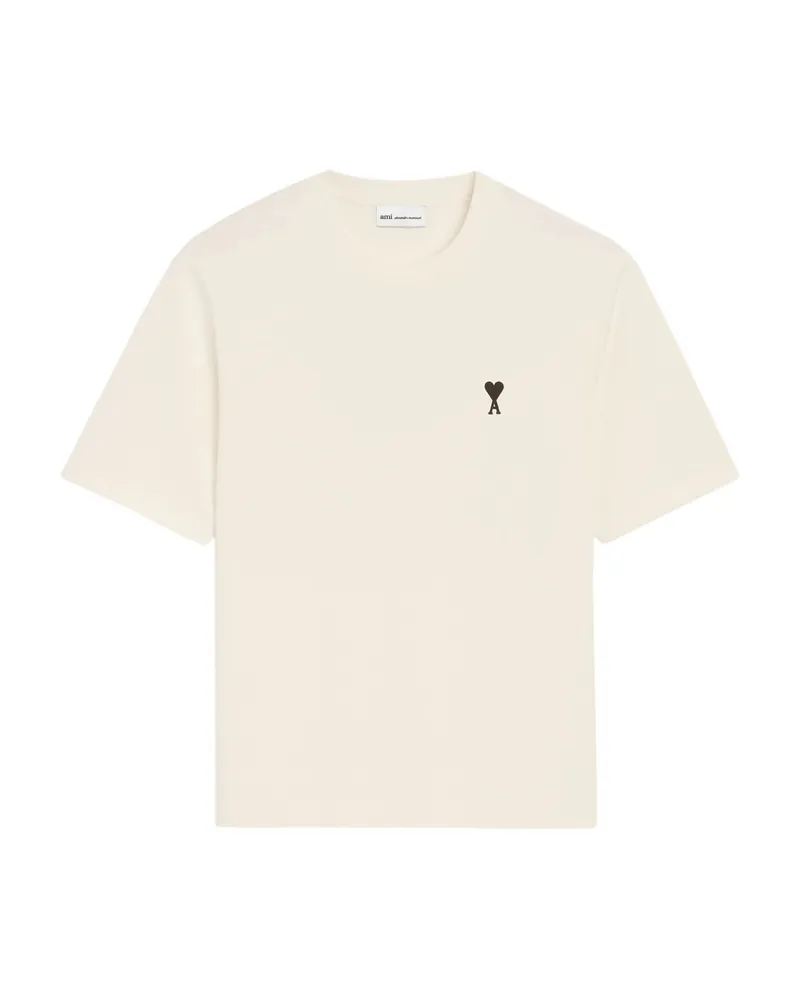 AMI Paris Ami De Coeur T-shirt Neutrals