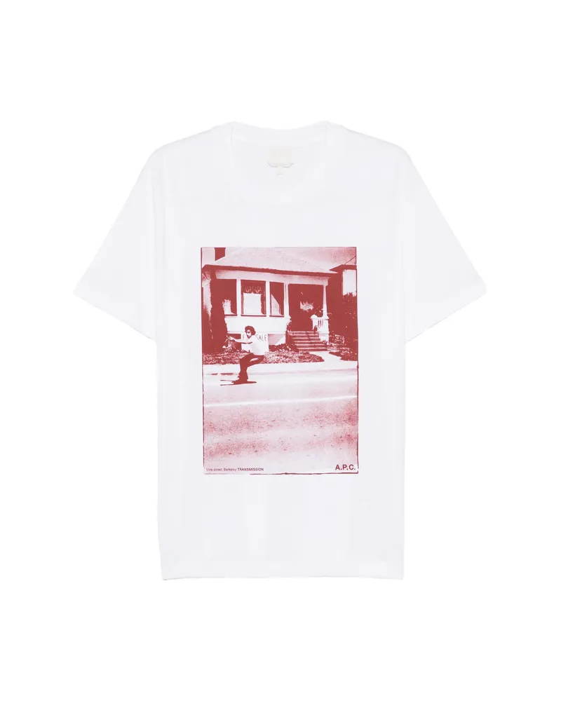 A.P.C. A. p.c. Graphic-print T-shirt White