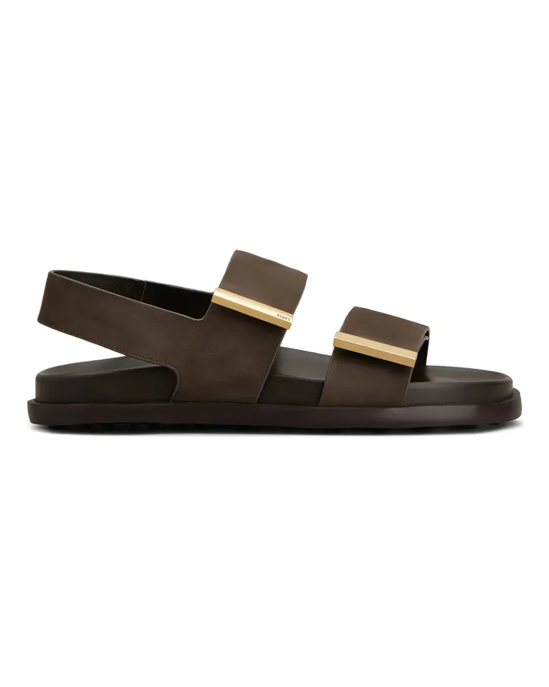 TOD'S Bars-strap Sandals Brown