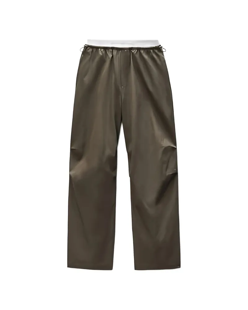 Alexander Wang Logo-waistband Trousers Green