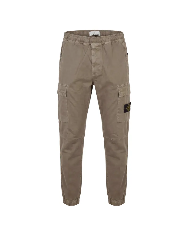 Stone Island Logo-patch Cargo Pants Green