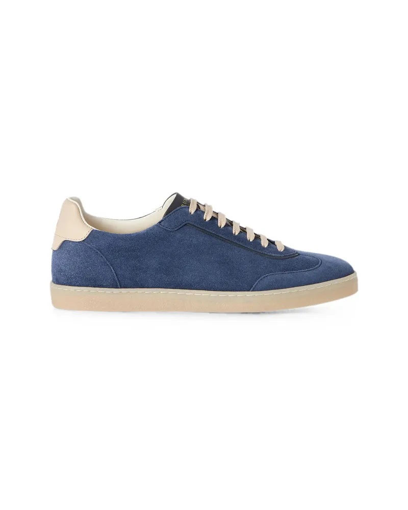 Brunello Cucinelli Suede Sneakers Blue