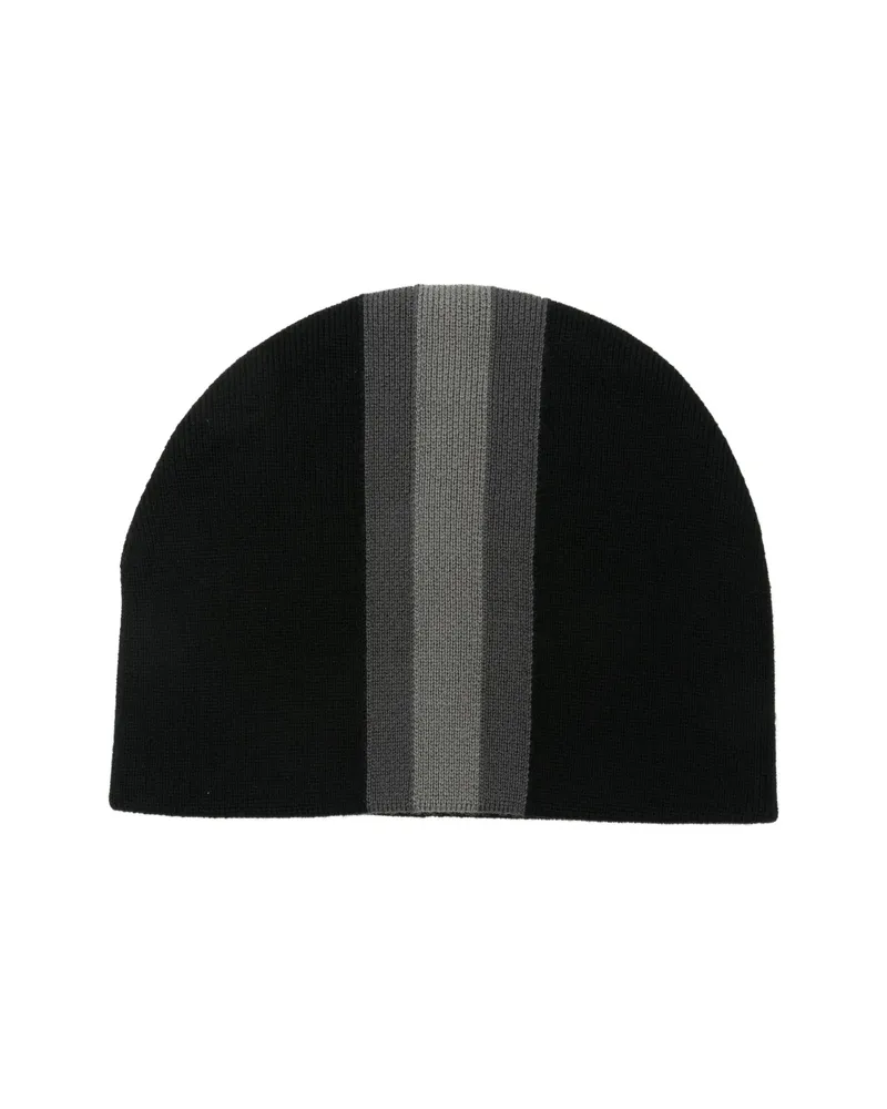 Gucci Striped-knit Beanie Hat Black