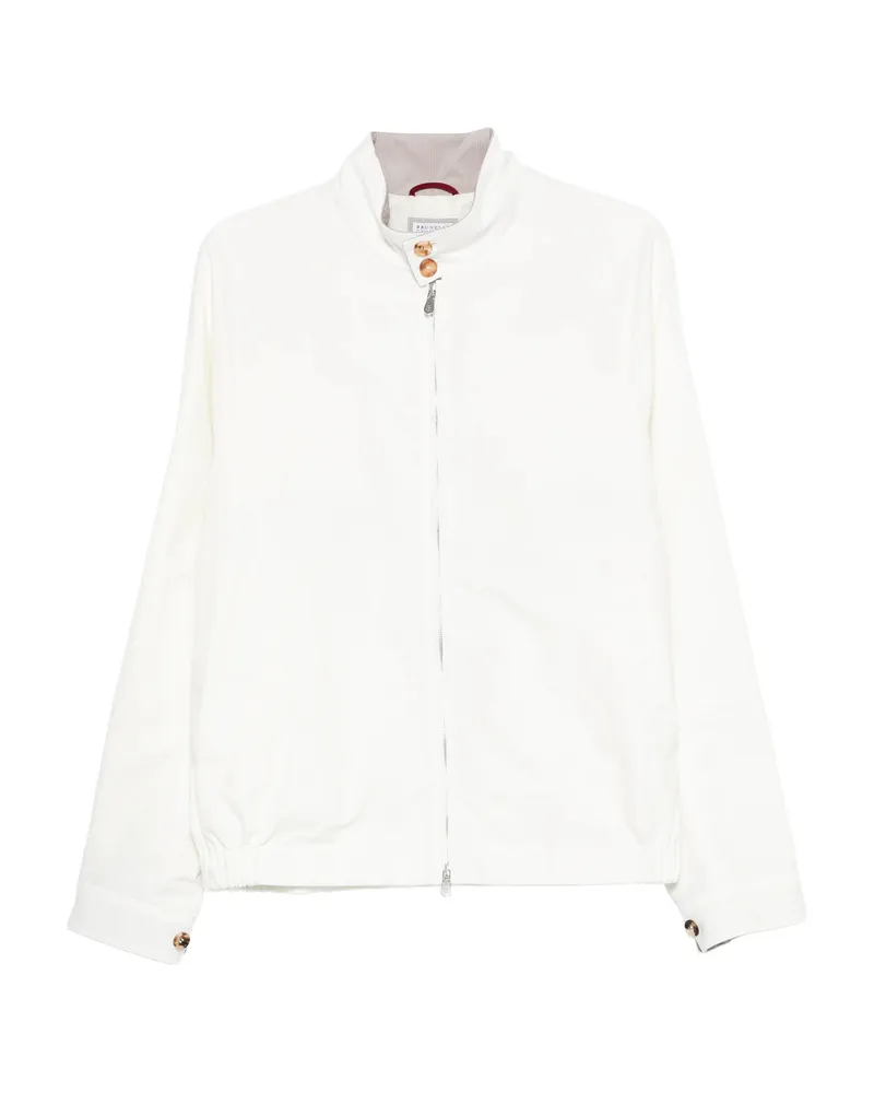 Brunello Cucinelli Storm-flap Jacket White