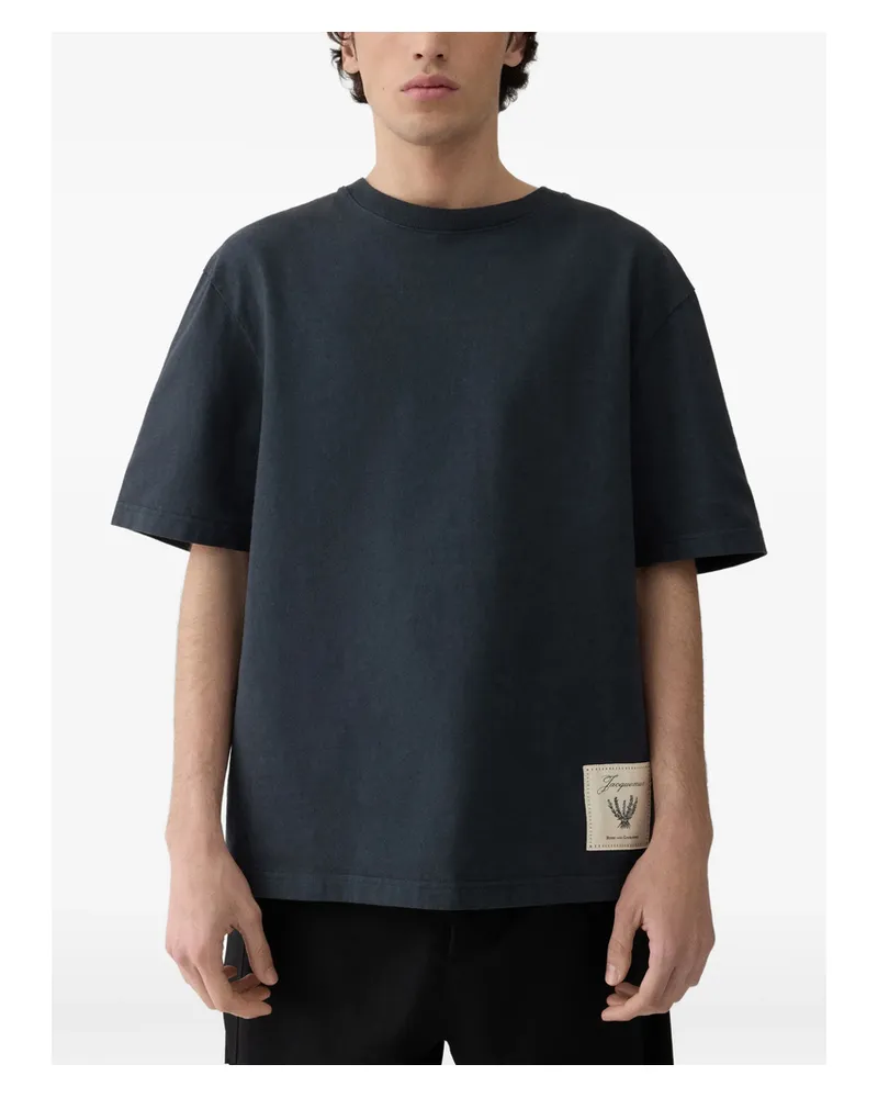 Jacquemus Torneo Label Logo T-shirt Blue