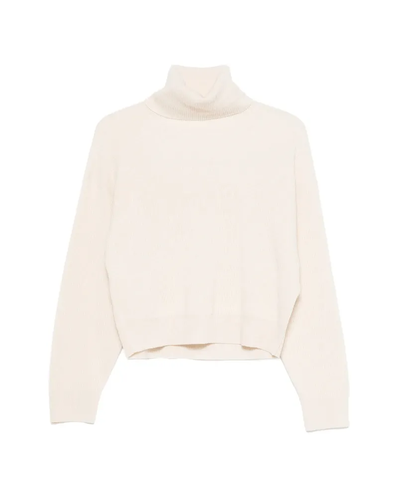 Brunello Cucinelli Ribbed Roll-neck Sweater White