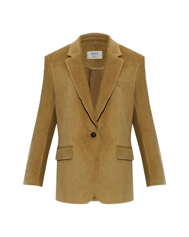 Róhe Corduroy Single-vent Blazer Neutrals