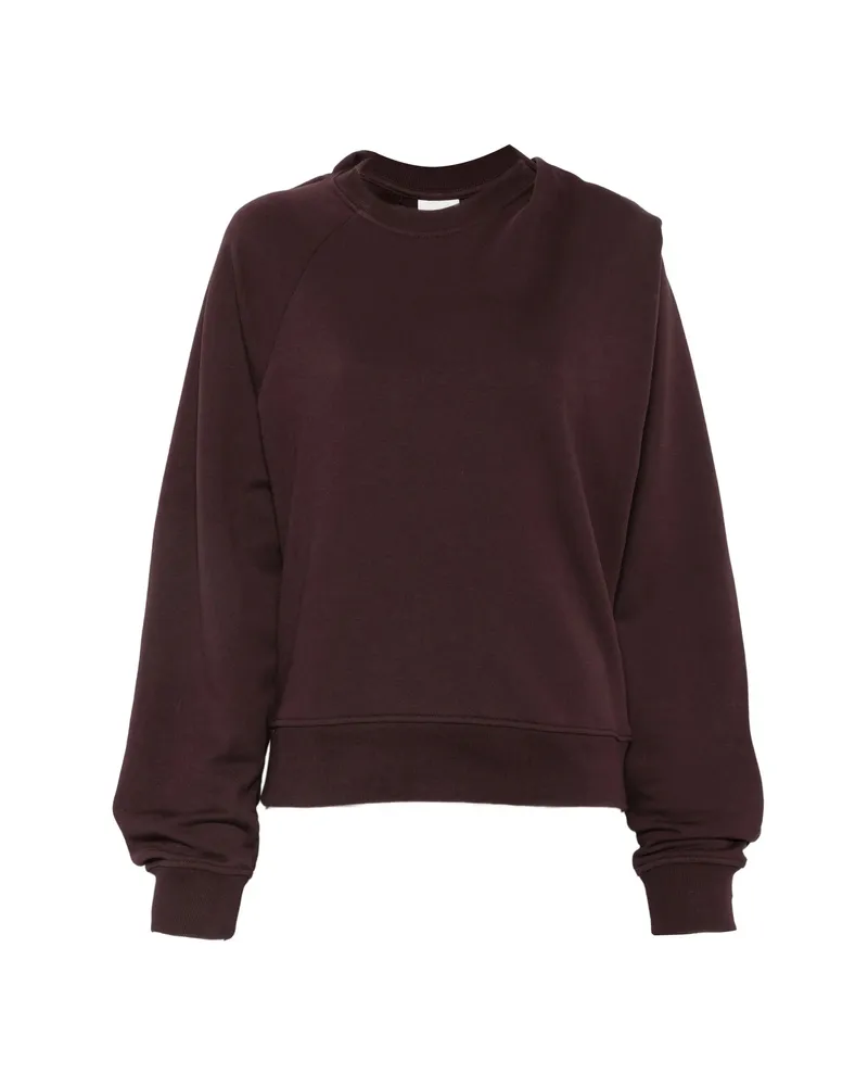 Dries van Noten Long-sleeve Crew Neck Sweatshirt Red