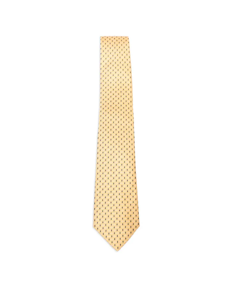 Canali Pattern Tie Yellow