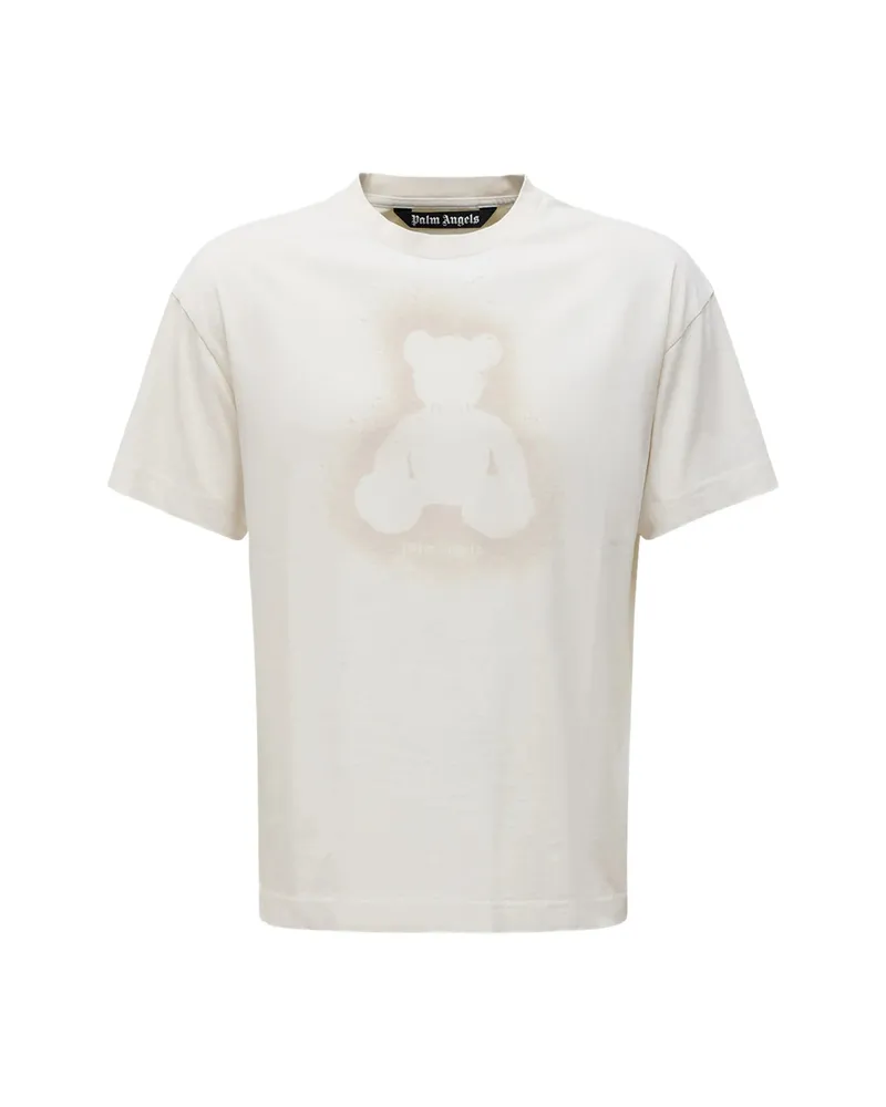 Palm Angels Bear-print T-shirt Neutrals