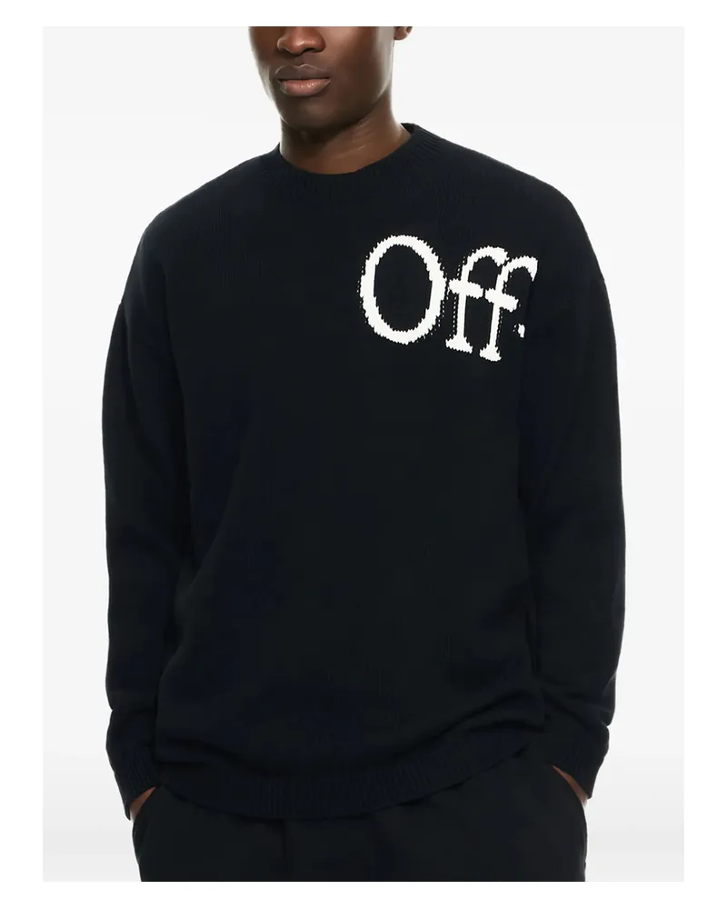 OFF-WHITE Bookish Shared Cot Sweater Black