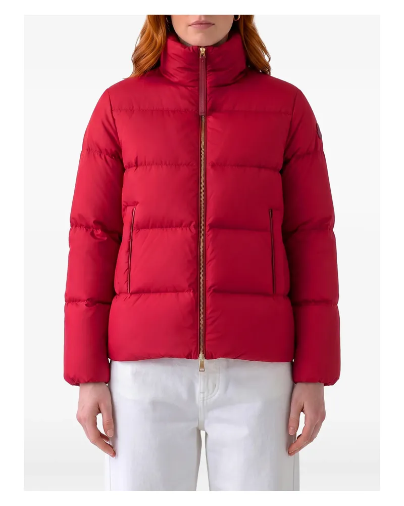Moncler Vivantesse Quilted Down Jacket Red