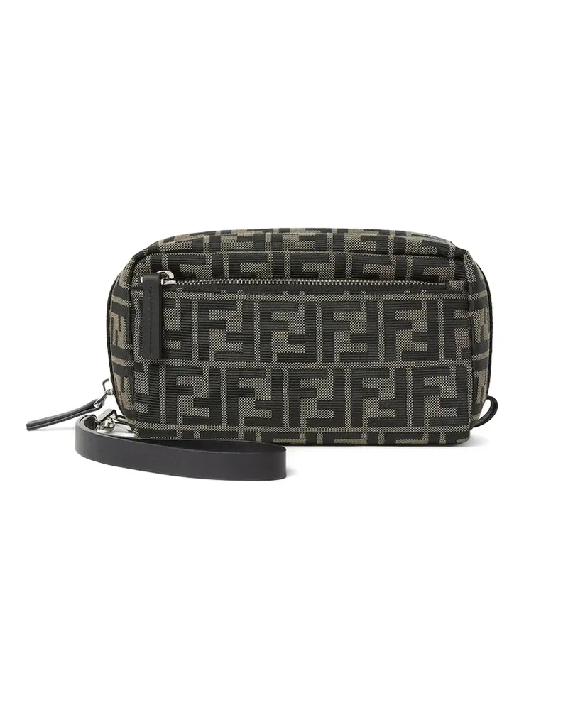 Fendi Double-zip Toiletry Case Small Brown