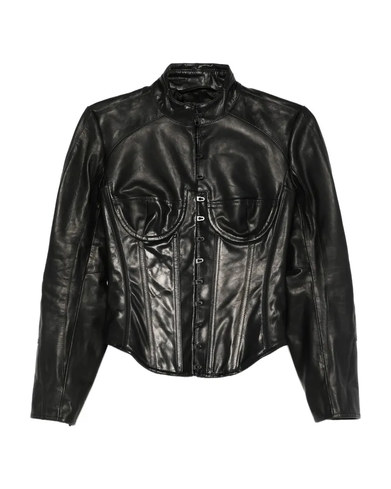 Balenciaga Leather Jacket Black