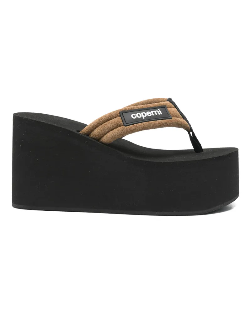 COPERNI Platform Logo-plaque Heeled Sandals Black