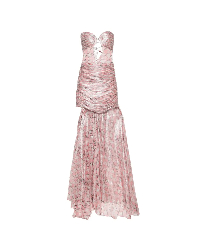 Maria Lucia Hohan Kelly Cut-out Ruched Mini Dress Pink