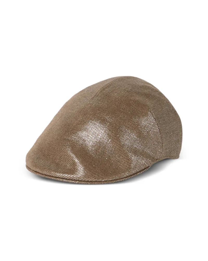 Brunello Cucinelli Shimmering Beret Brown