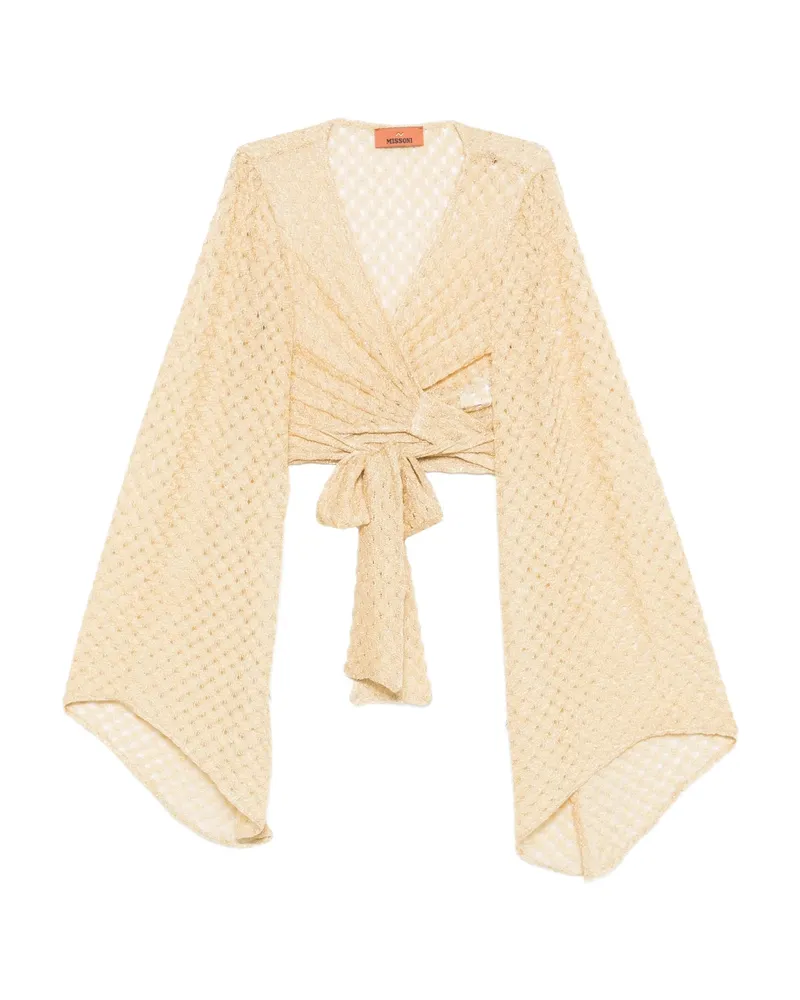 Missoni Tie-front Crop Top Yellow