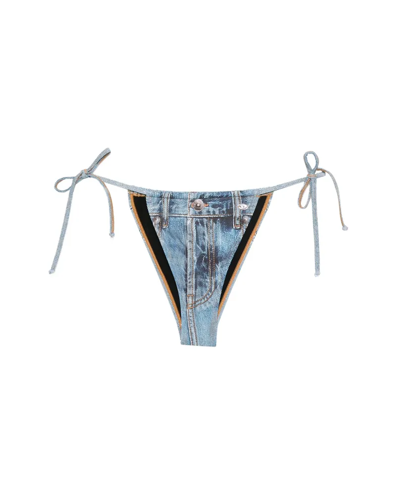 Diesel Denim Tie Bikini Blue