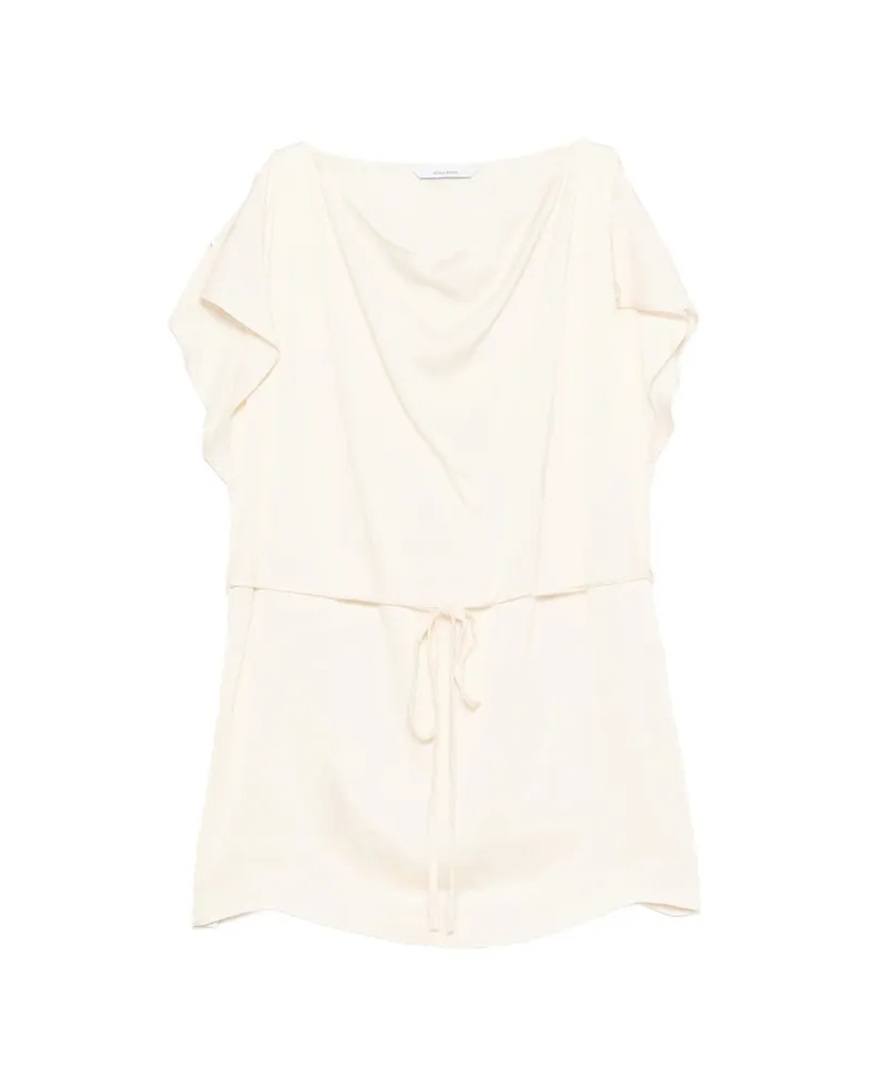 BONDI BORN Waist-tie Top Neutrals