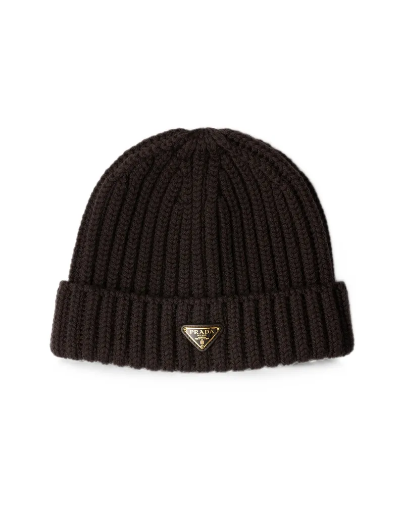 Prada Wool Beanie Brown