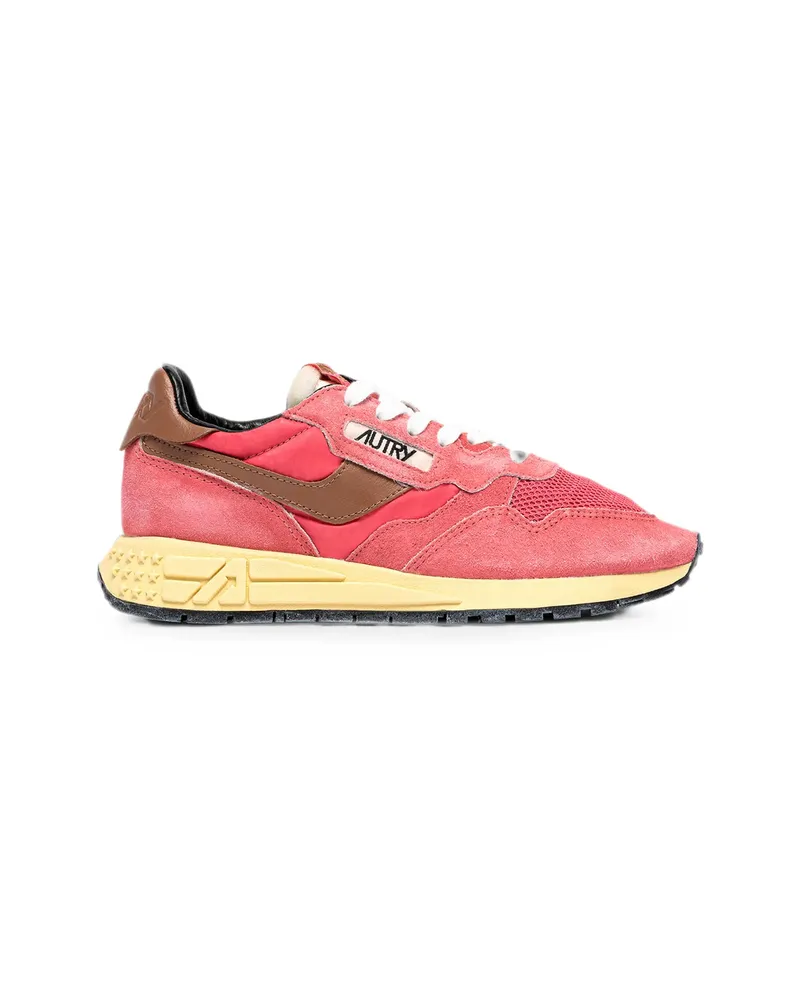 AUTRY Reelwind Panelled Sneakers Pink