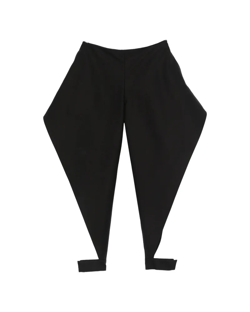 Alaïa Wide-leg Cuffed Trousers Black