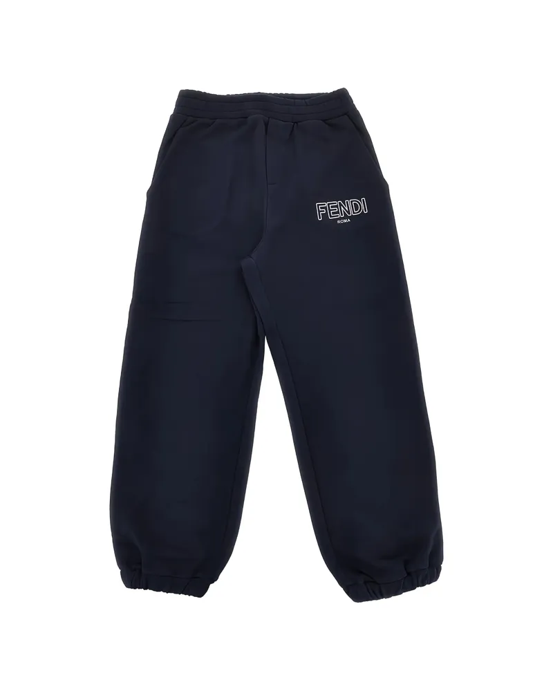 Fendi Logo-detail Track Pants Blue