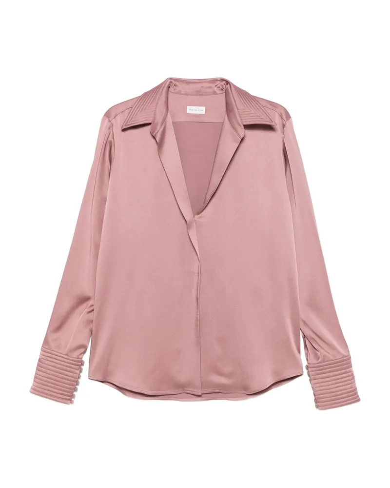 Dries van Noten Satin Blouse Pink