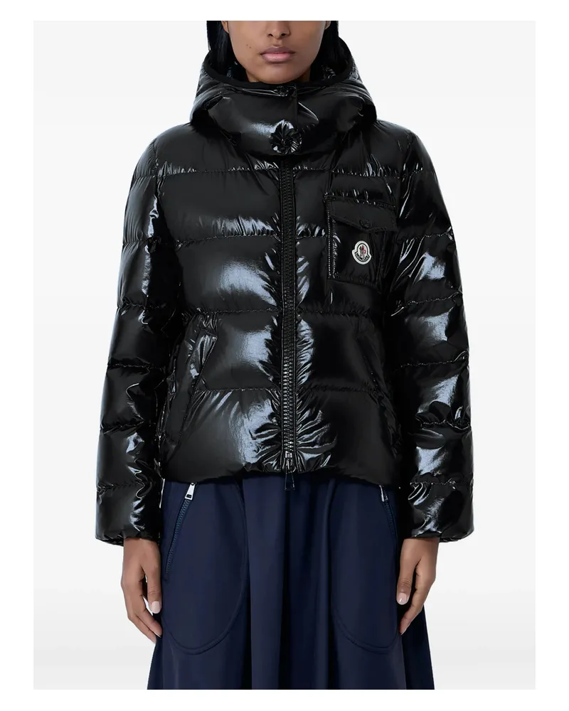 Moncler Andro Hooded Puffer Jacket Black