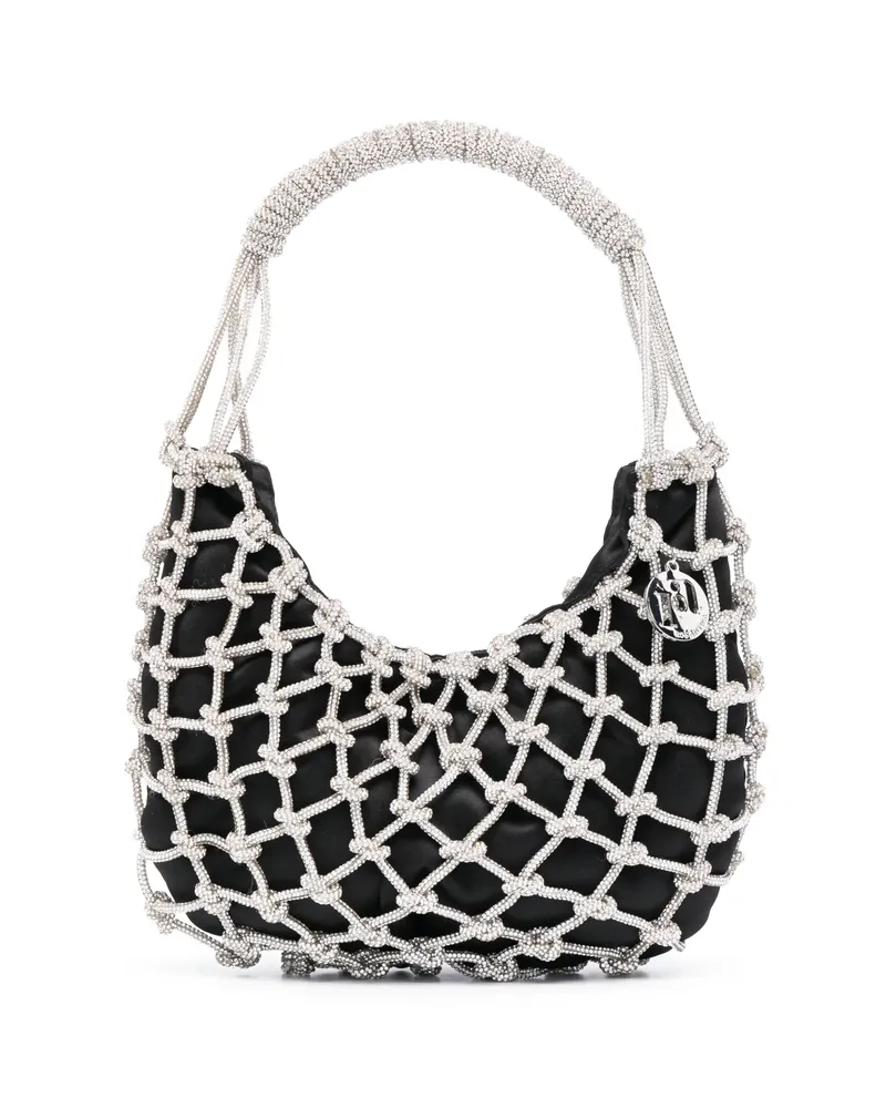 Rosantica Nodi Metallic Tote Bag Black